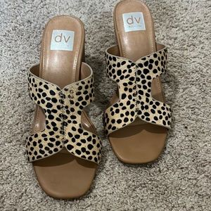DV Dolce vita cheetah print heeled sandal size 8